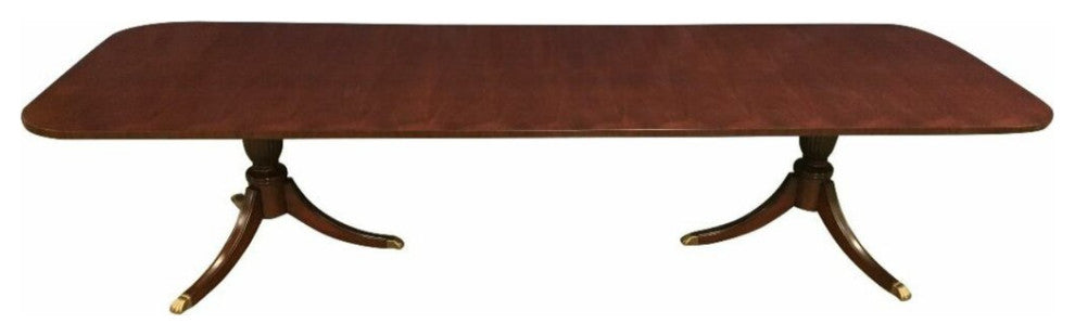 Cathedral Mahogany Double Pedestal Dining Table by Leighton Hall