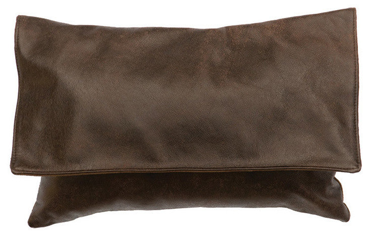 12"x18" Pillow, Leather Back