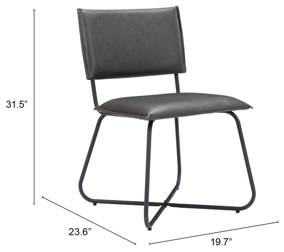 Grantham Dining Chair, Set of 2 Vintage Gray