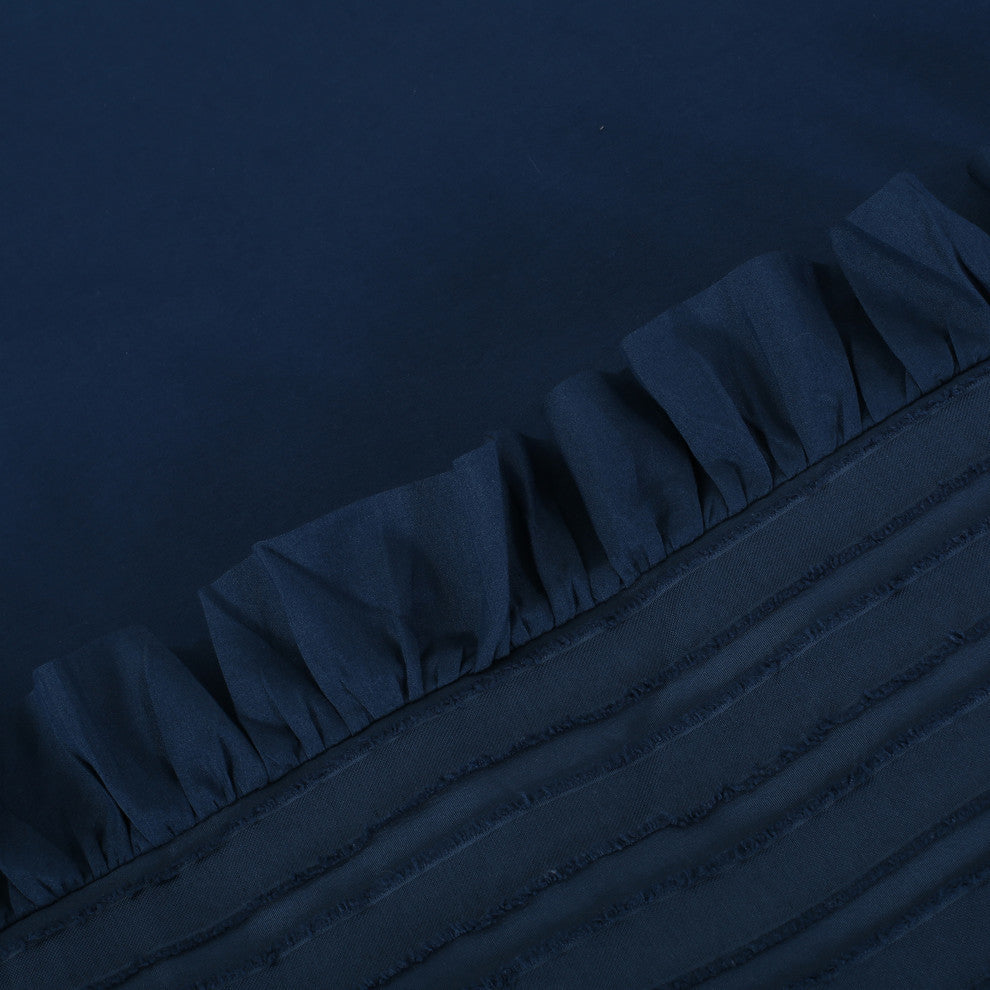 Arian Queen Size Fabric Duvet, Navy