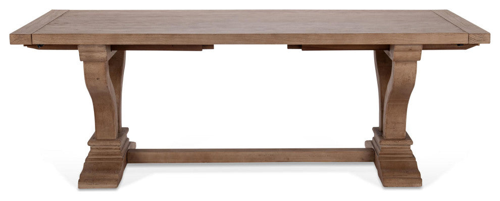 Kosas Home Home Alexander 86"-110" Extendable Dining Table, Antique Brown