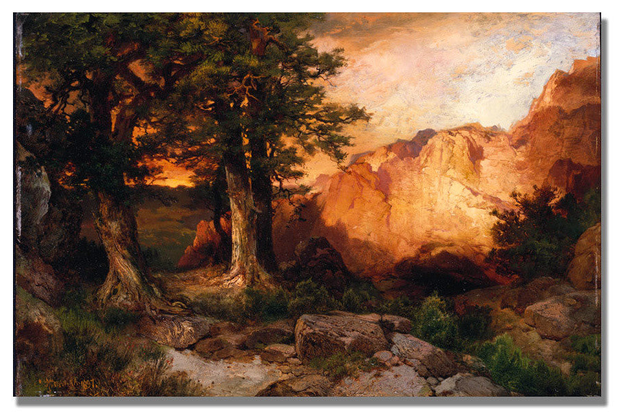 'Western Sunset' Canvas Art by Thomas Moran