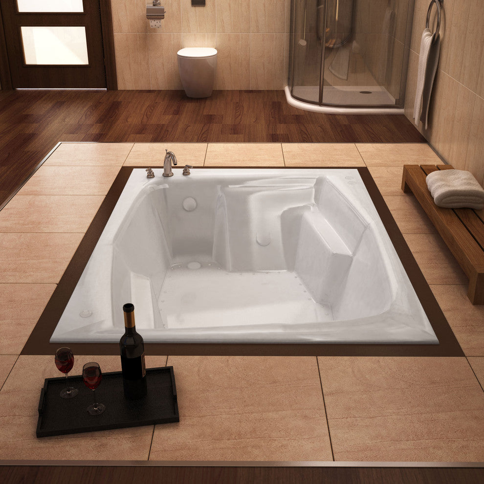 Atlantis Whirlpools Caresse 54 x 72 Rectangular Air Jetted Bathtub