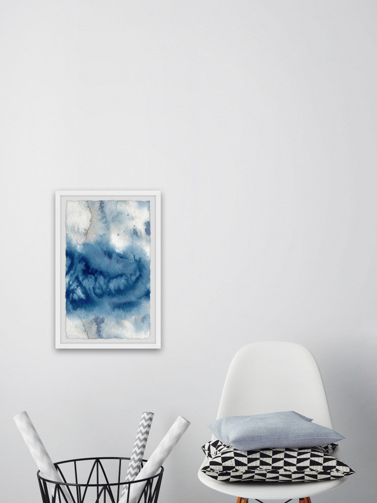 "Converging Waves" Framed Painting Print, 8x12