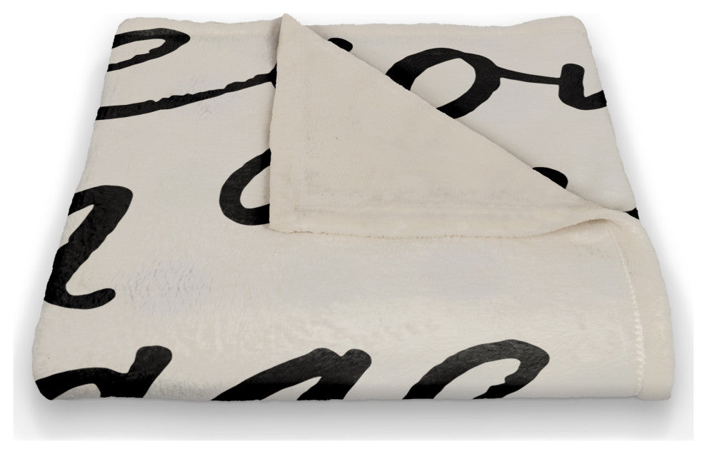 Exploring Words 50x60 Coral Fleece Blanket