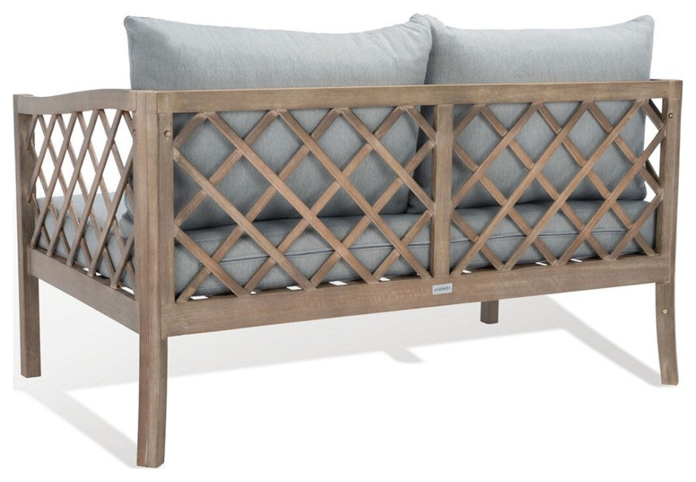Safavieh Fiji Rope Patio Sofa Darrk Brown/Beige