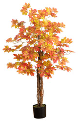 4ft. Autumn Deluxe Maple Artificial Fall Tree