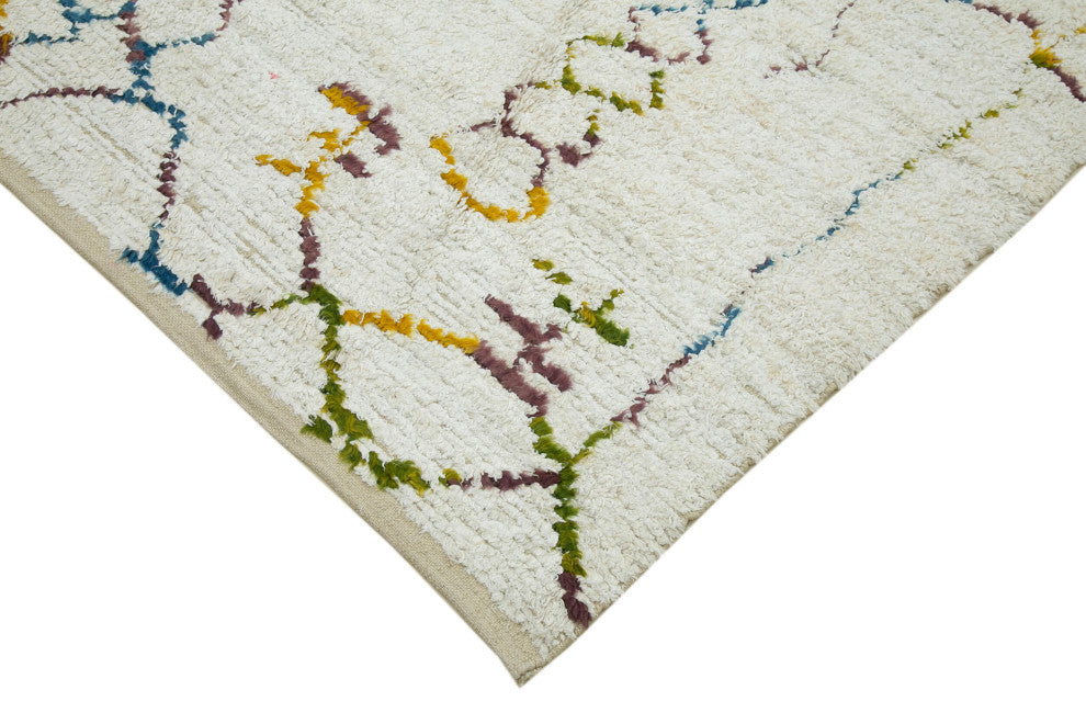 Rug N Carpet - Handmade Unique 7' 5'' x 9' 7'' Moroccan Area Rug