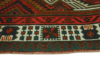 Fine Vintage Distressed Mandaily Rust/Ivory Runner, 3'4x10'5