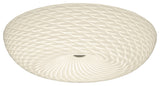 Swirled 3-Light Large Flush Ceiling Light, French Feather