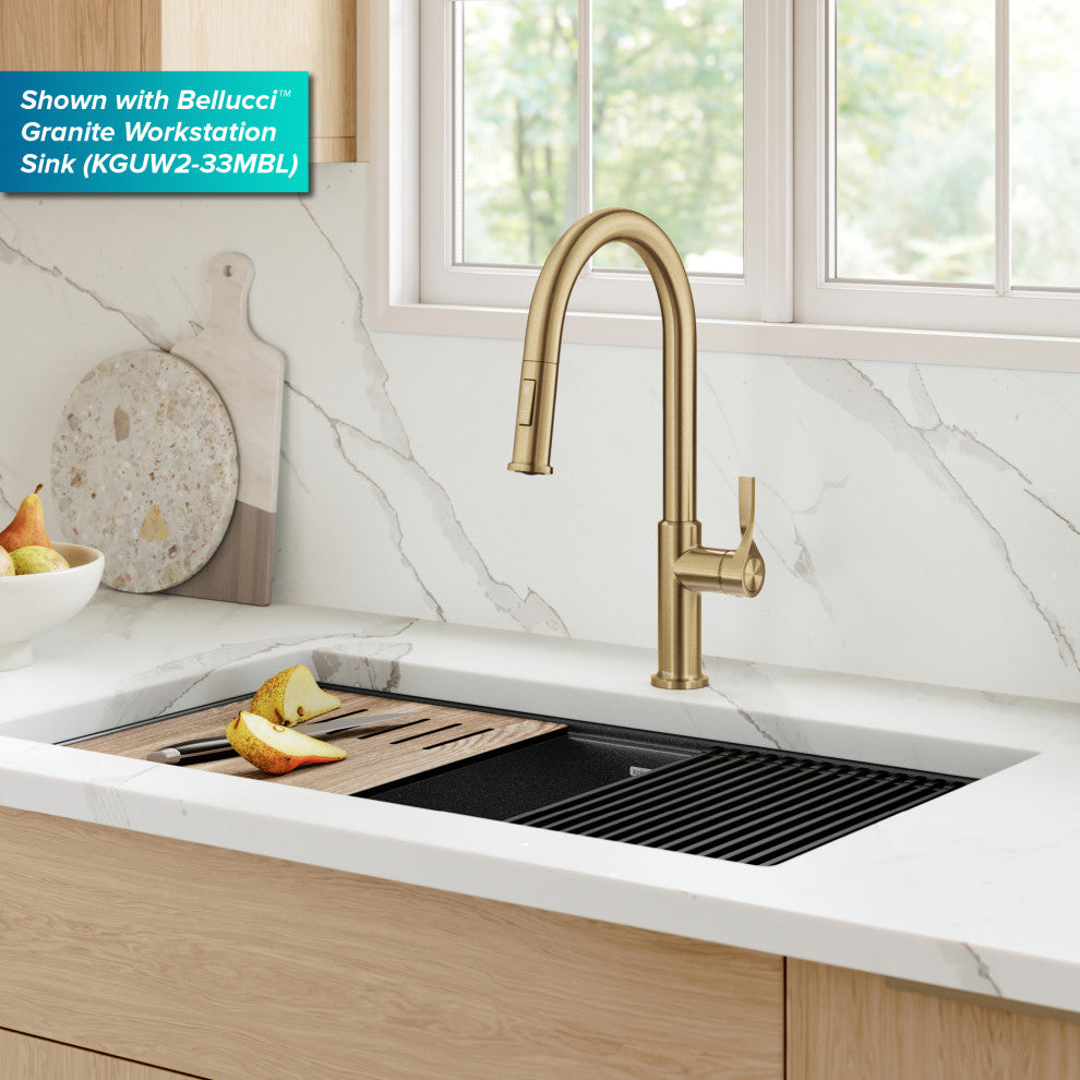 KRAUS Torak 2-Function Single Handle Pull Down Kitchen Faucet SFBB