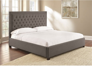 Isadora King Bed, Gray