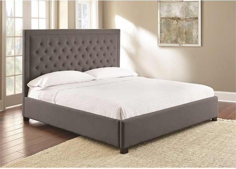 Isadora King Bed, Gray