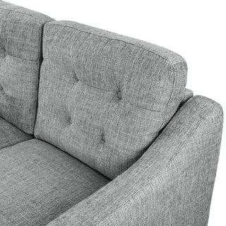 Safavieh Couture Nathaniel Tufted 3 Seater Sofa, Grey