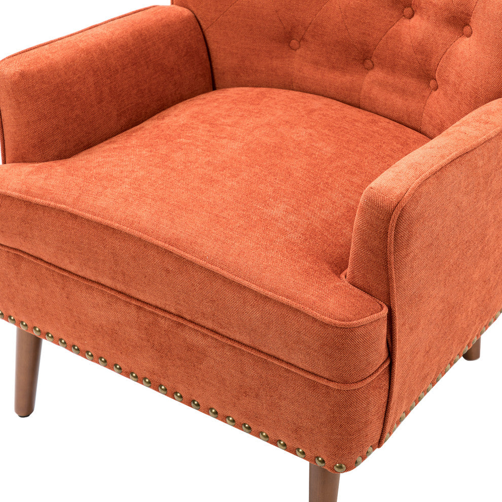 Armchair Set of 2, Orange