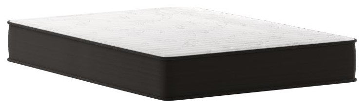 Dream 10 Inch Hybrid Mattress in a Box, White/Black, Full