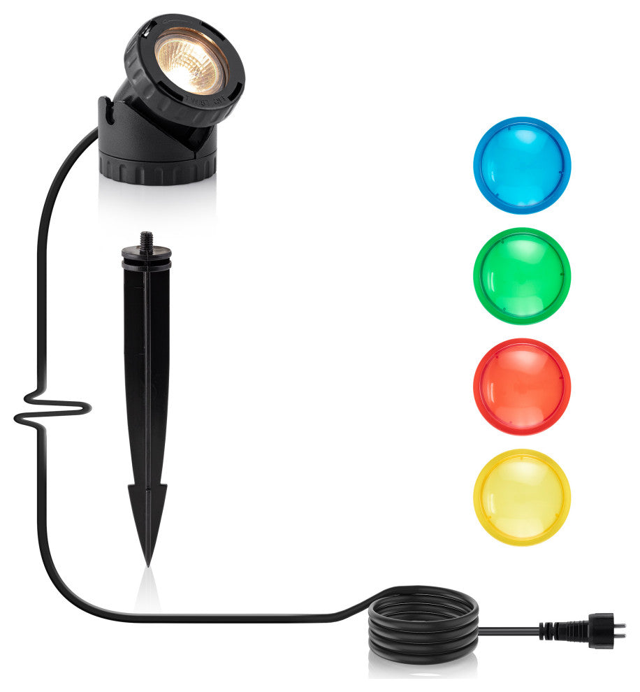 Power Beam 10-Watt Light Only With Color Lenses and Stake