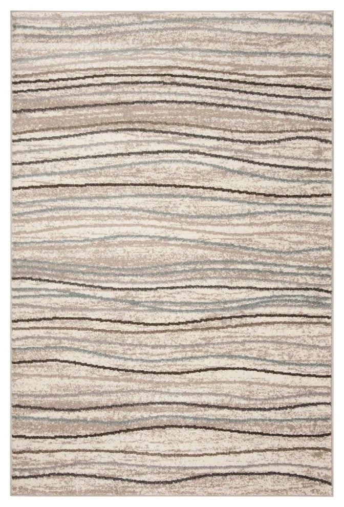 Safavieh Amsterdam Ams111A Striped Rug, Cream/Beige, 3'0"x5'0"