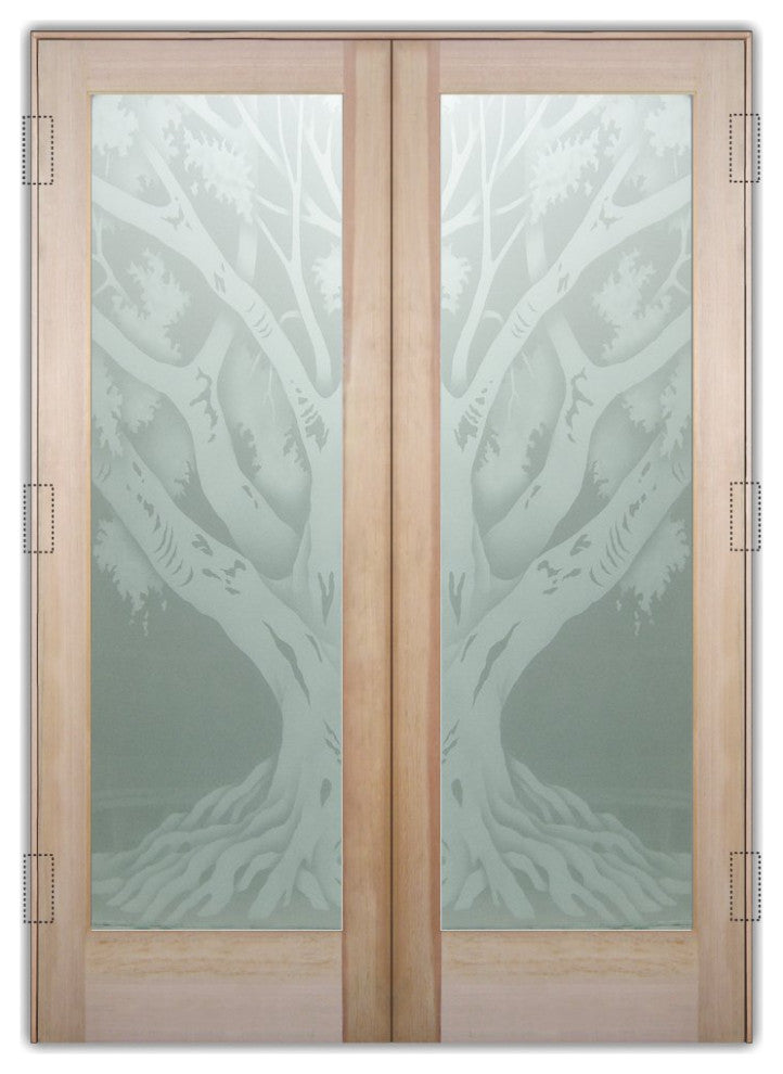 Interior Prehung Door or Interior Slab Door - Oak Tree II - Douglas Fir...