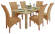 vidaXL Dining Chairs 6 pcs Brown Natural Rattan