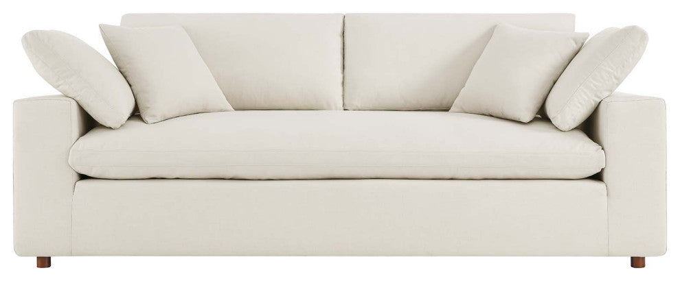 Commix Down Filled Overstuffed Sofa - Light Beige