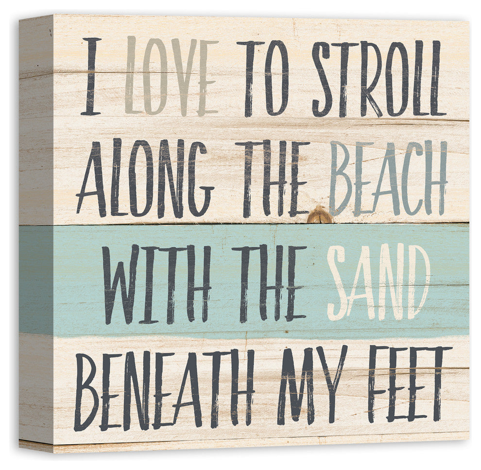 Sand Beneath My Feet Wall Art, 16"x16"