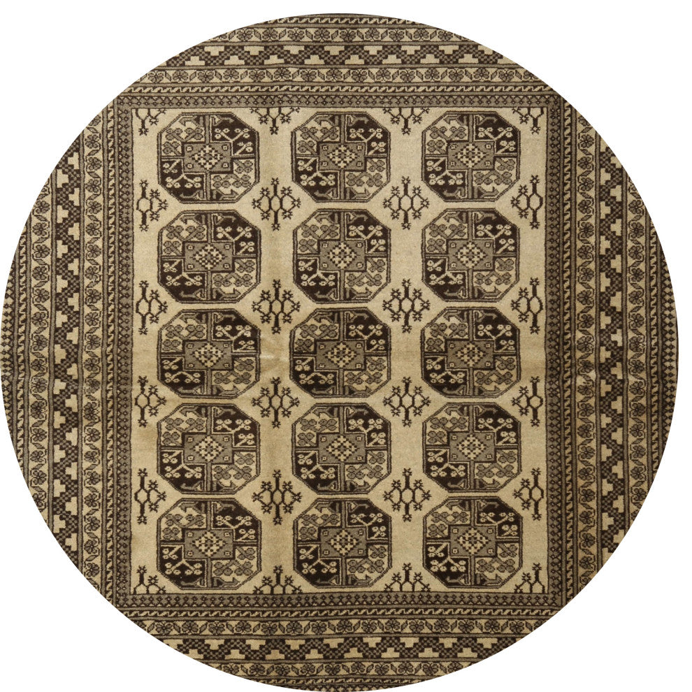 Ahgly Company Indoor Round Traditional Area Rugs, 4' Round