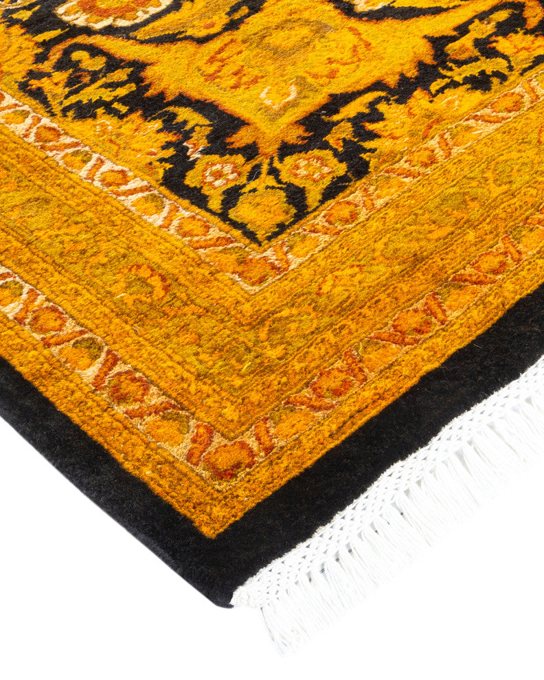Fine Vibrance, One-of-a-Kind Handmade Area Rug Black, 18'7"x11'10"