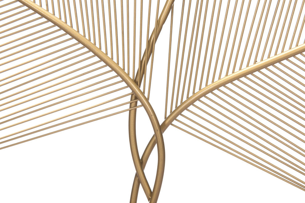 Wall Art, Steel Metal, Gold, Living Lounge Cafe Room Hotel Lobby Hospitality