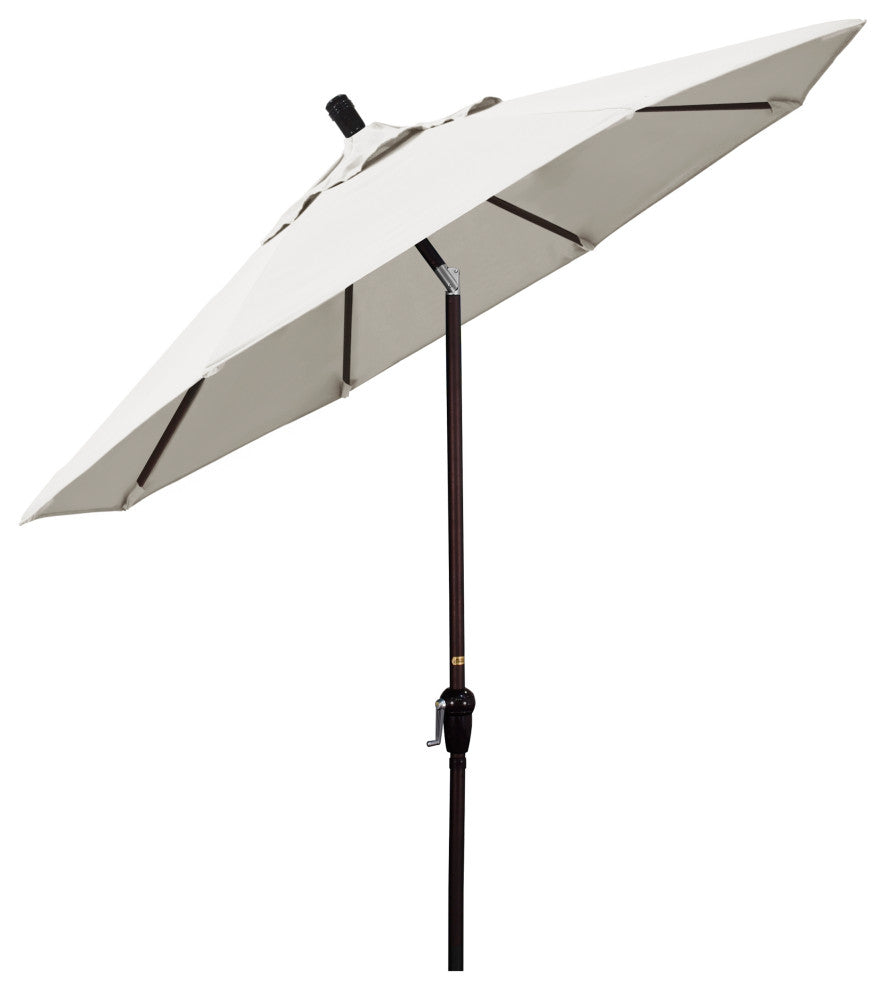 9' Aluminum Umbrella Auto Tilt Bronze, Canvas