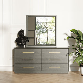 Modrest Manhattan- Contemporary Grey Mirror