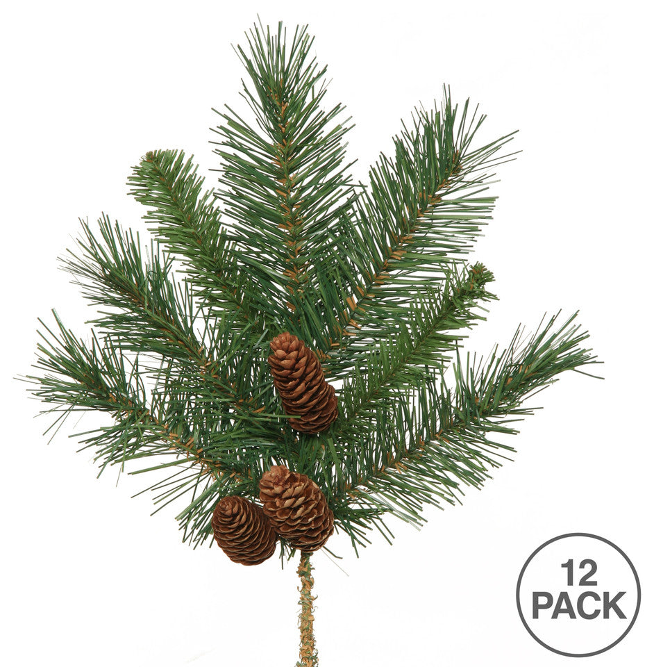 Vickerman A800901-12 15" Cheyenne Pine Artificial Christmas Spray