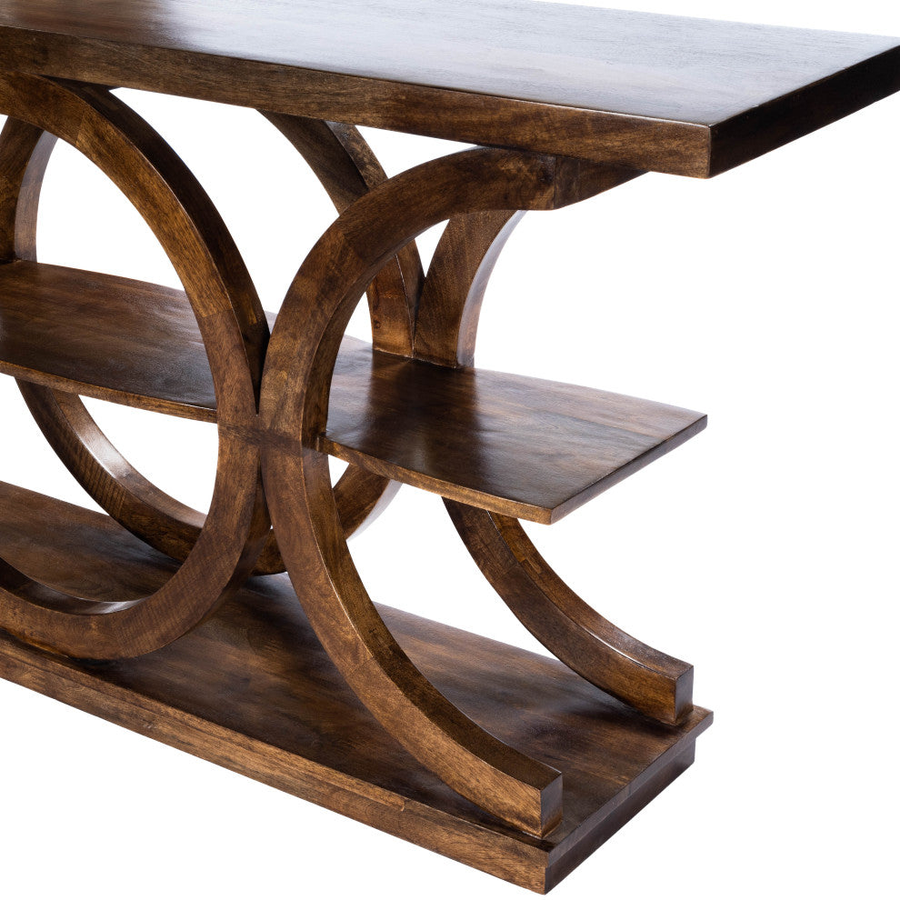 Stowe Brown Rustic Console Table