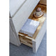 Fresca Formosa Modern 60" Rustic White Double Sink Vanity Set, Faucet Fft9151bn
