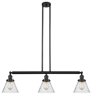 Innovations Lighting 213-Bk-G44-Led 3 Light Dimmable Led Island Light