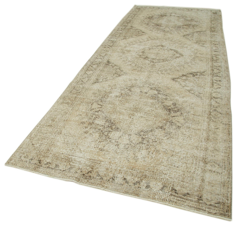 Rug N Carpet - Handwoven Turkish 4' 10" x 12' 7" Contemporary Runner Rug