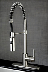 Gourmetier Single-Handle Pre-Rinse Kitchen Faucet, Brushed Nickel
