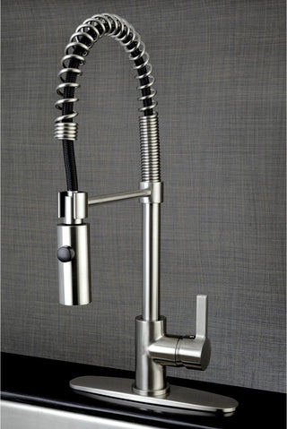 Gourmetier Single-Handle Pre-Rinse Kitchen Faucet, Brushed Nickel
