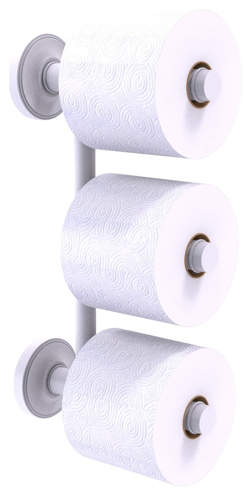 Prestige Regal 3 Roll Reserve Roll Toilet Paper Holder, Matte White