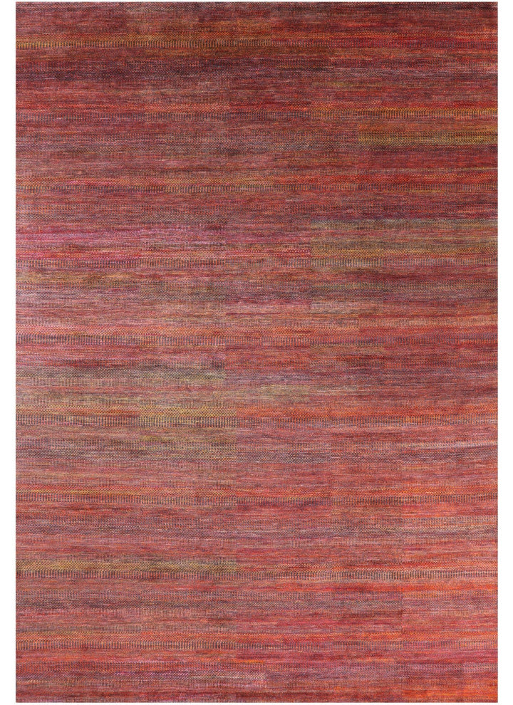 10' 0" X 14' 3" Super Savannah Gabbeh Hand Knotted Wool & Silk Rug - Q13069