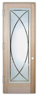 Interior Prehung Door or Interior Slab Door - Arcs - Douglas Fir (stain...