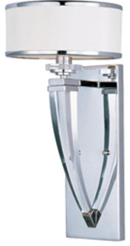 Maxim 39828 1 Light 17.5" Tall Wall Sconce - Polished Chrome / White