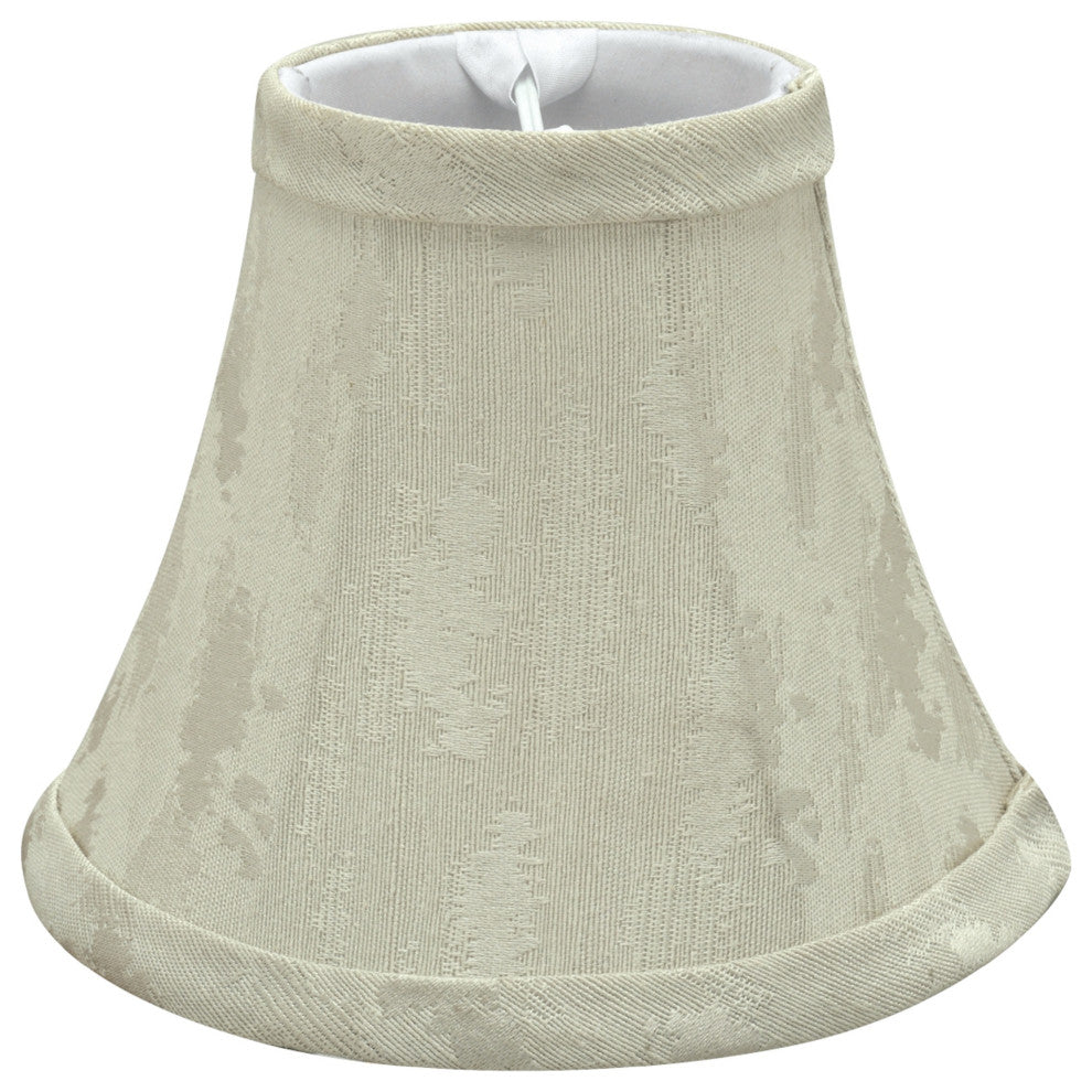 30010-9 Small Bell  Chandelier Clip On Lamp Shade Butter Creme 3"x6"x5"