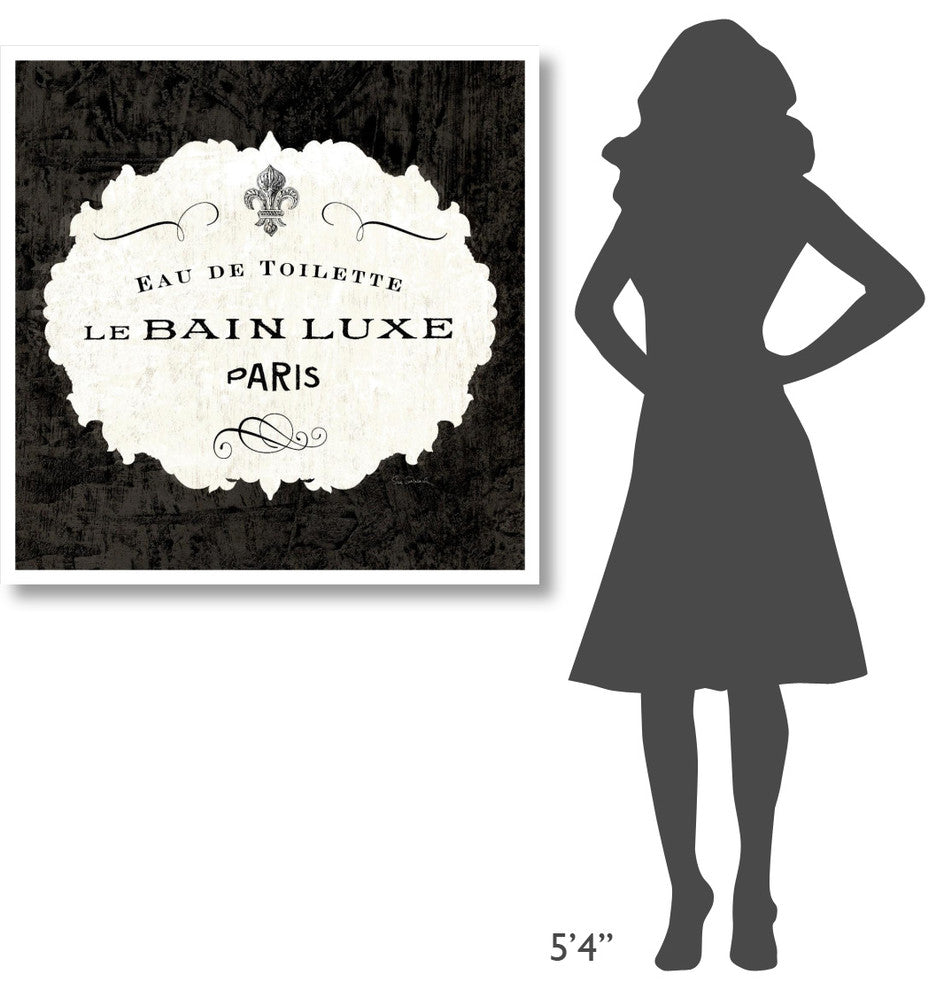 "Le Bain Luxe I Square" Digital Paper Print by Sue Schlabach, 38"x38"