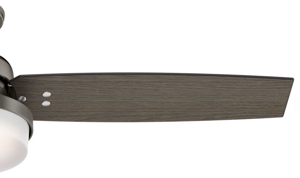 Hunter Fan Company 52" Sentinel Brushed Slate Ceiling Fan With Light and Remote