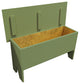 Wooden Storage Bench, Sage