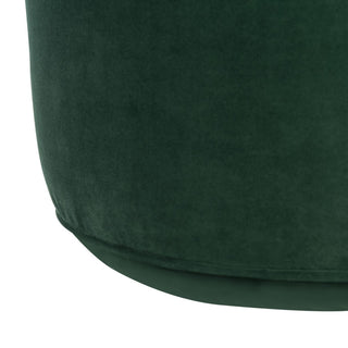 Safavieh Hawkem Cylinder Ottoman, Emerald
