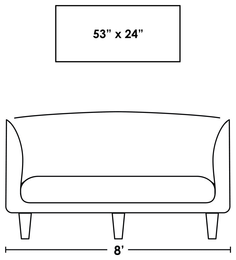 Blue Strands, 79 x 36