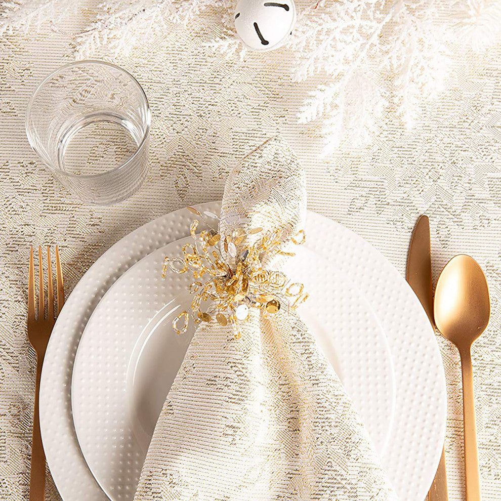 Winter Sparkle Jacquard Na-Packin, Set Of 6