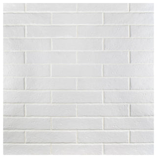 Brooklin Brick Cotto Porcelain Floor and Wall Tile, White